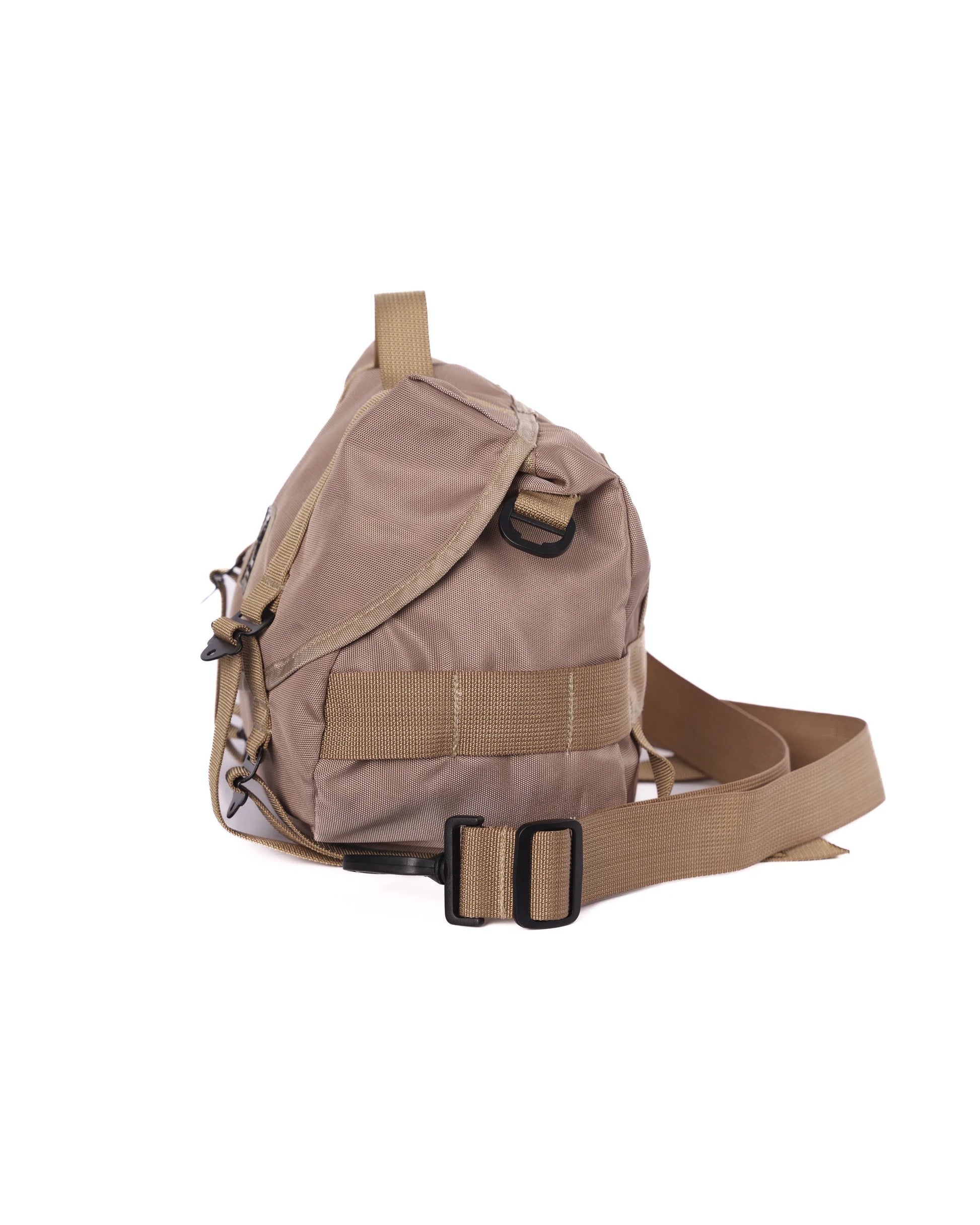 Bolso Terciar Patria - Táctico y Resistente Color Arena Lateral