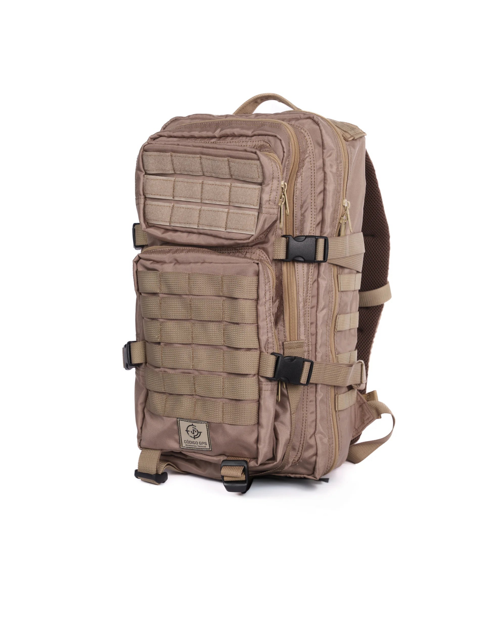 Morral Guardián Táctico 21 Litros Resistente y Versátil Sistema Molle Color Arena