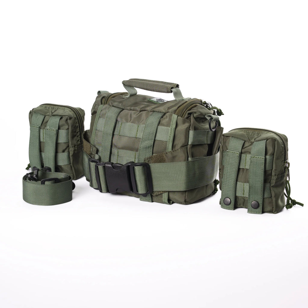 Canguro Orion - Mochila Táctica Versátil y Práctica Verde Militar Posterior Sistema Molle