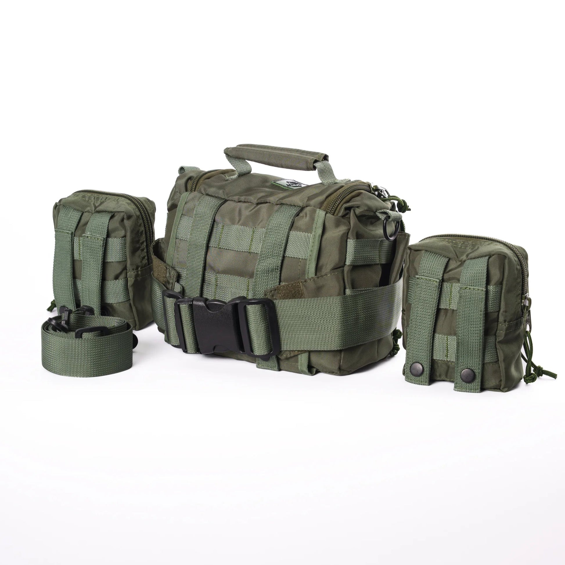 Canguro Orion - Mochila Táctica Versátil y Práctica Verde Militar Posterior Sistema Molle
