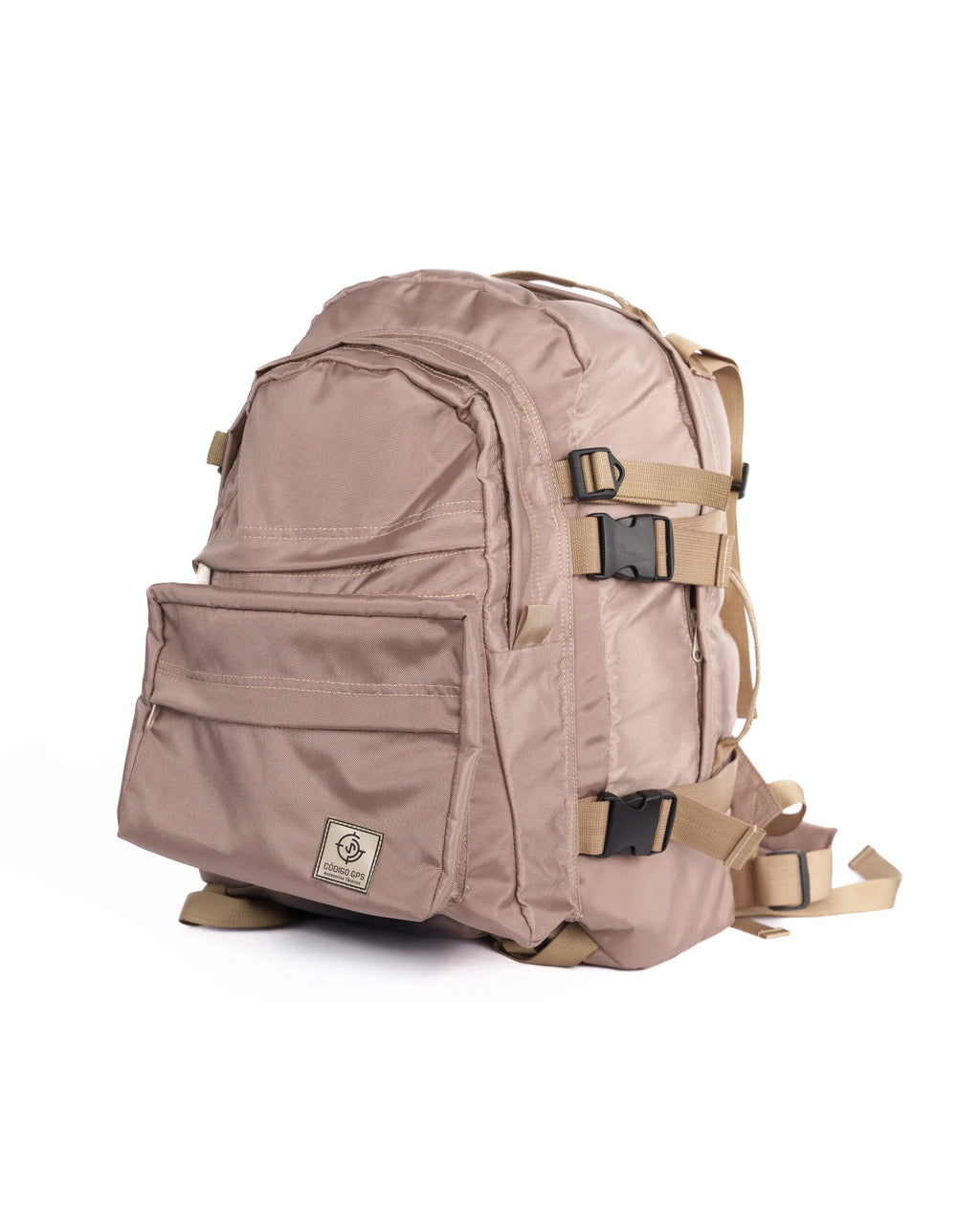 Morral Nómada Táctico Resistente y Funcional Color Arena Frente