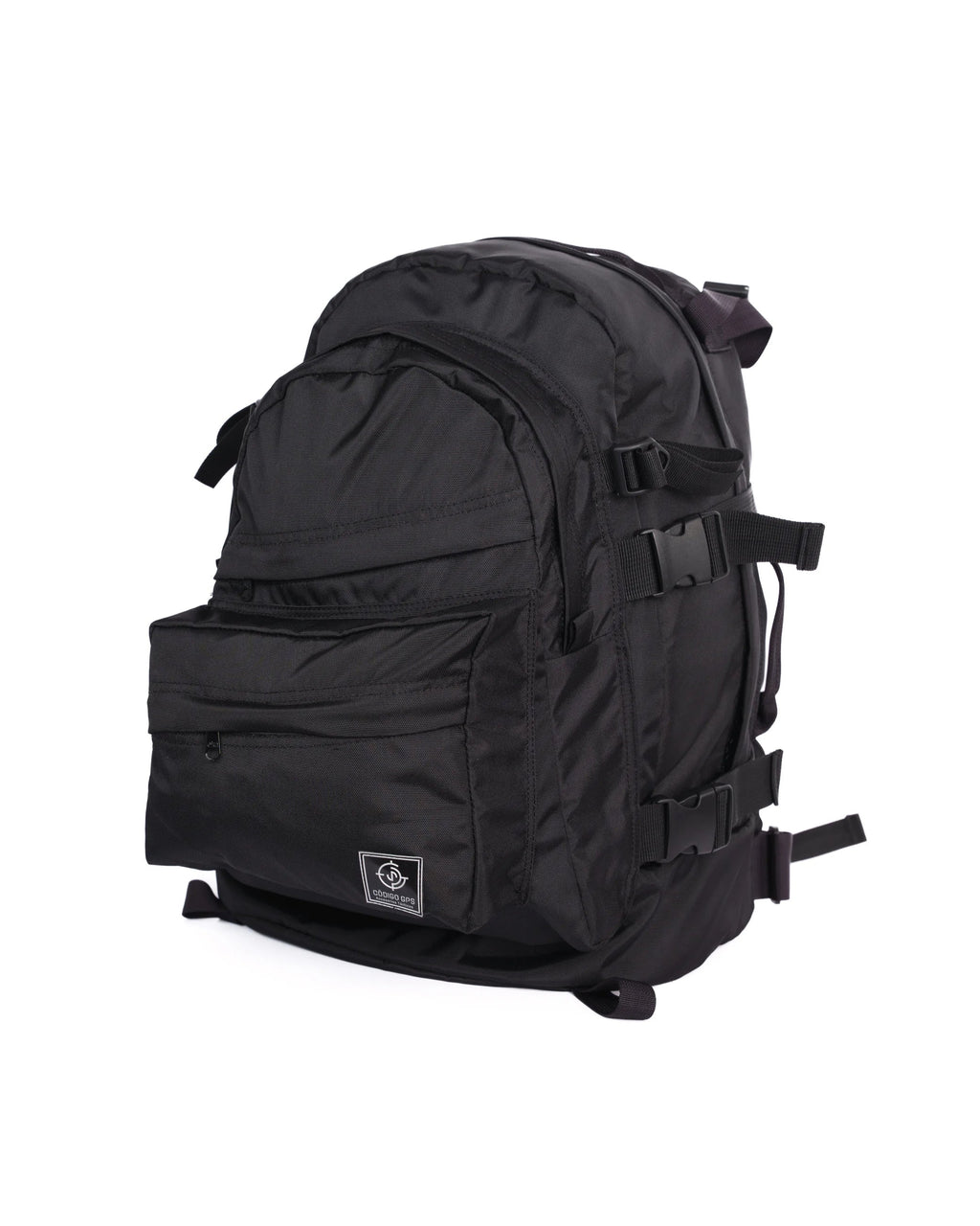 Morral Nómada Táctico Resistente y Funcional Negro Frente