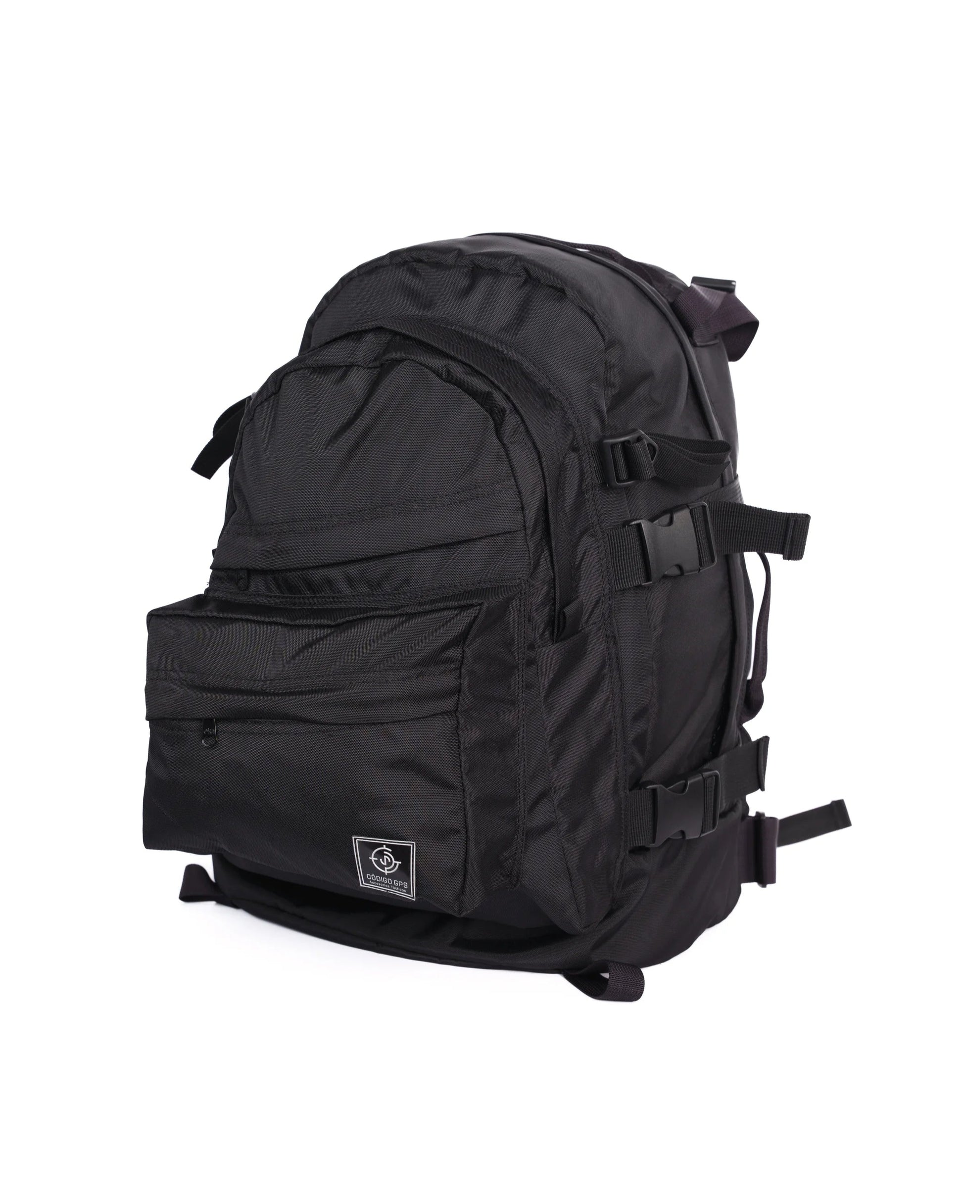 Morral Nómada Táctico Resistente y Funcional Negro Frente