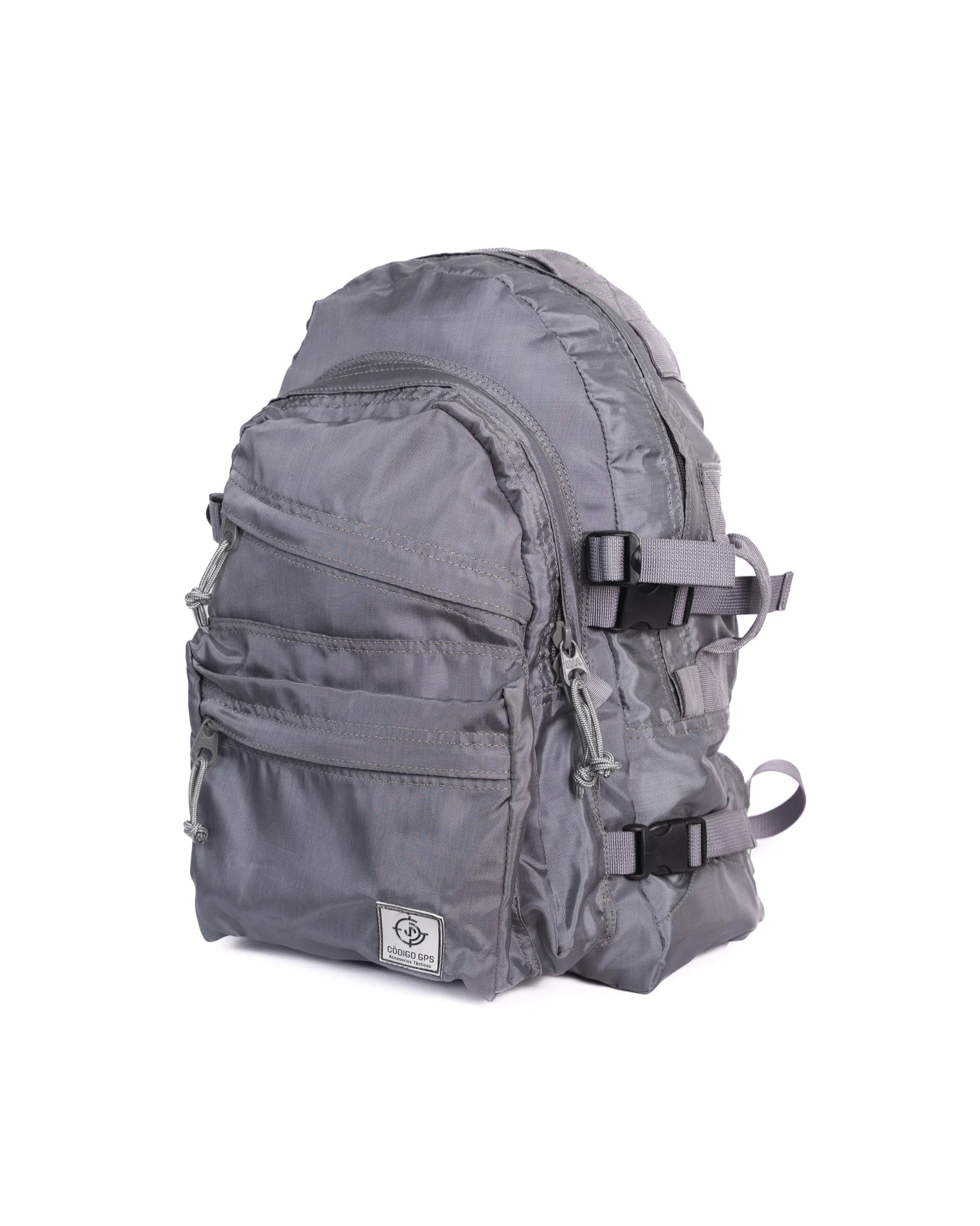 Morral Nómada Táctico Resistente y Funcional Color Gris Frente