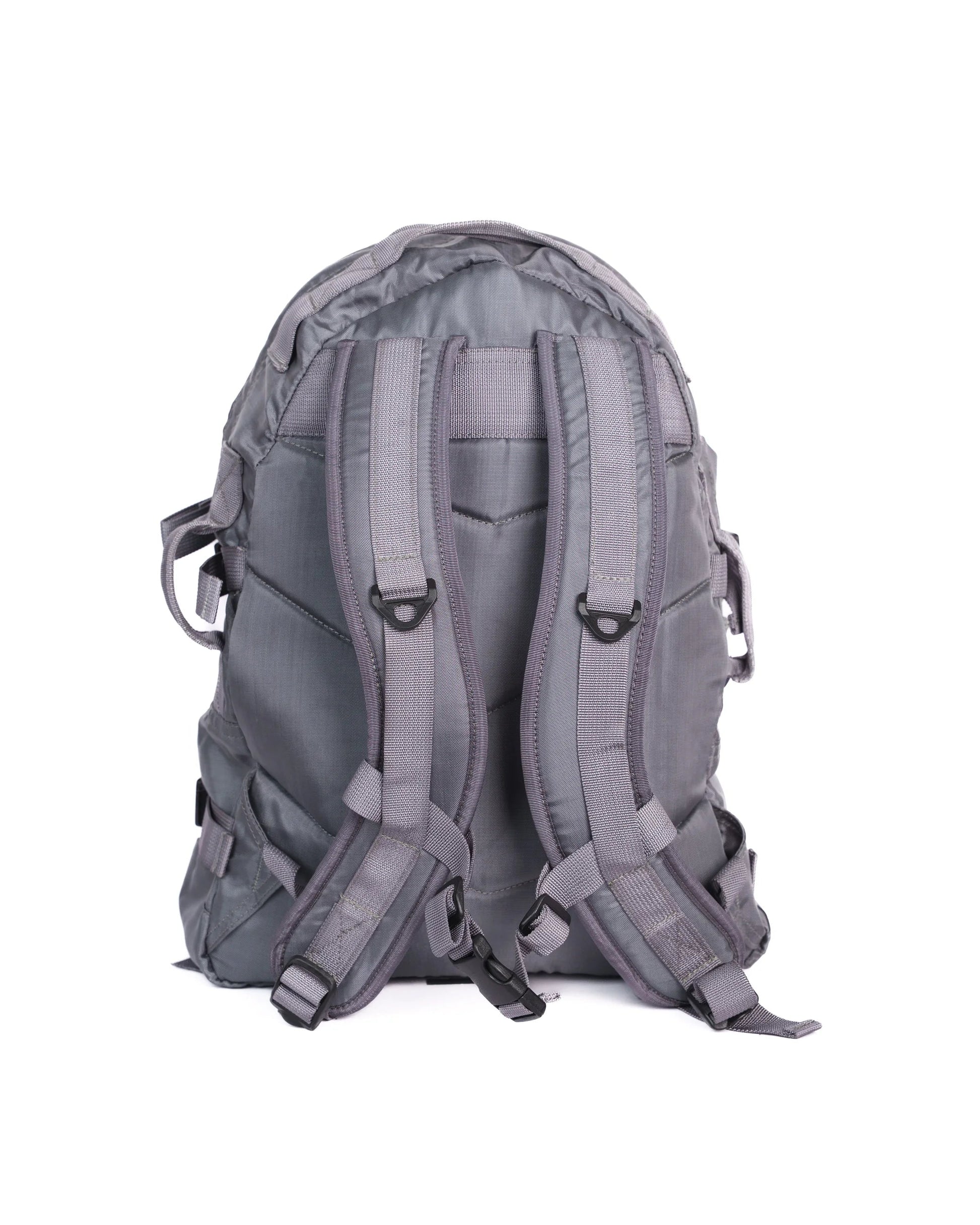 Morral Nómada Táctico Resistente y Funcional Gris Posterior